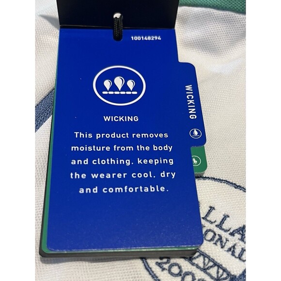 RLX Ralph Lauren Golf Polo Womens Size M White Sleeveless Shirt National Dallas - Picture 13 of 16